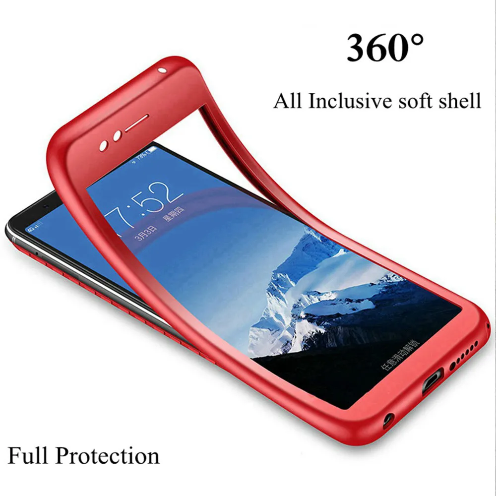 360 Full Soft Silicone Case For Samsung Galaxy A7 2018 A6 A8 Note 9 S9 S8 Plus S7 Edge A3 J3 J5 J7 2017 J4 J6 J8 J2 Pro Cover |