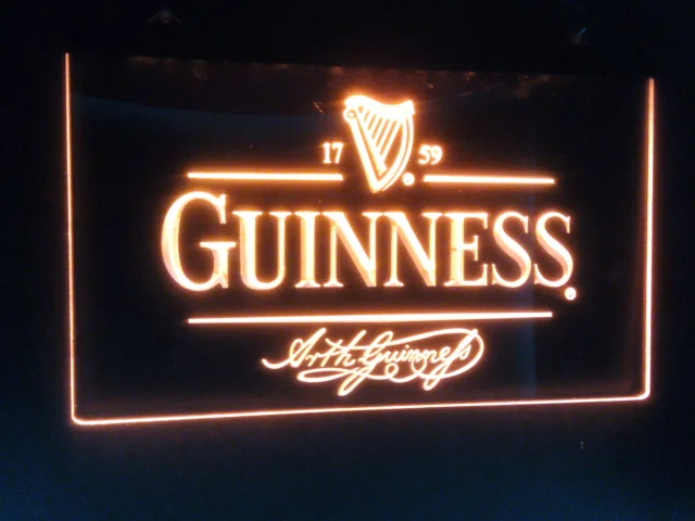 B91 Guinness арт пивной бар Клуб Бар Паб 3d знаки светодиодная неоновая лампа