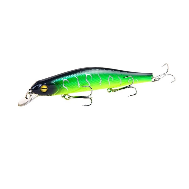 1pcs Fishing Lure Minnow 12.5cm/17.7g Topwater Artificial Bait 3D Eyes Plastic Wobblers Tackle Pesca Far-casting Magnet System 5