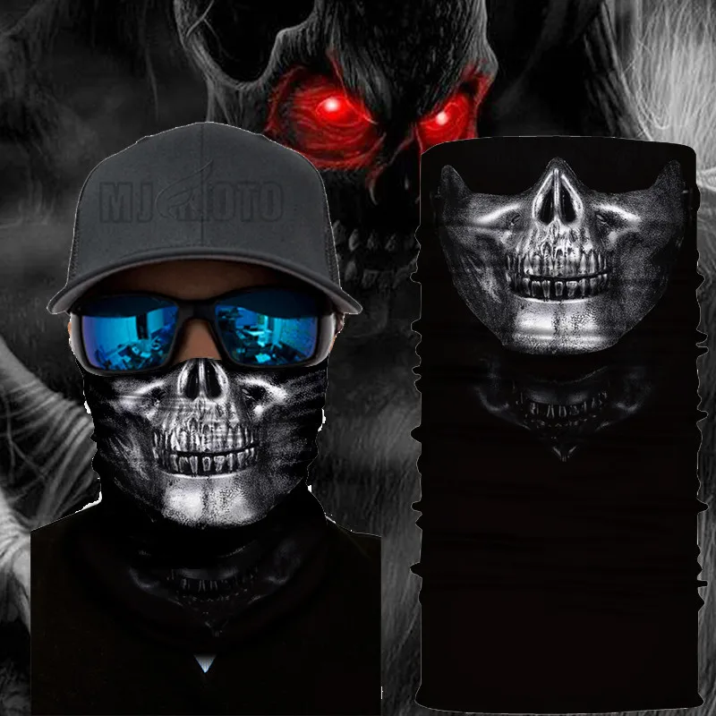 

Mask Balaclava Face Shield Sun Ski Hood Skull Face Mask Windproof Motorcycle bike Scarf Skiing Scary mask Bandanas