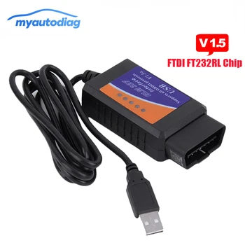 USB OBD II ELM327 USB FTDI FT232RL чип V1.5 автомобильный диагностический USB кабель интерфейс поддерживает все OBD2 протокол для Windows USB OBD II ELM327 USB FTDI FT232RL чип V1.5 автомобильный диагностический USB кабель интерфейс поддерживает все OBD2 протокол для Windows
