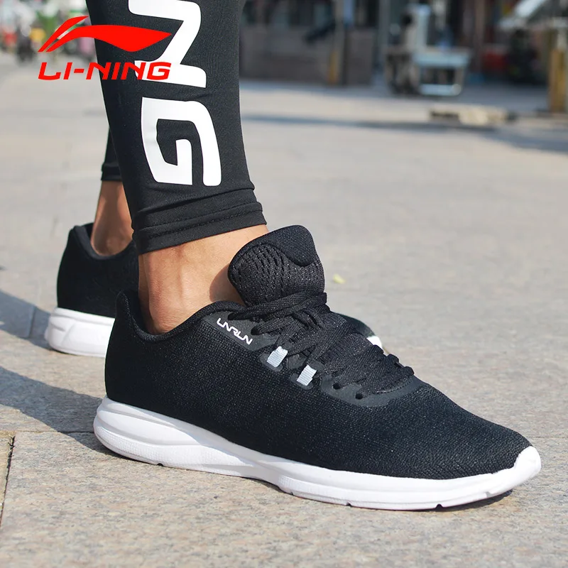 Li-Ning/мужские смарт-кроссовки для бега, моно пряжа, дышащая подкладка, спортивная обувь, носимый светильник, кроссовки ARKN003 YXZ076