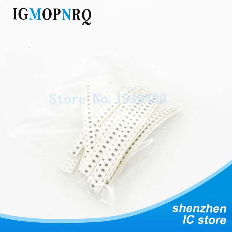 

36 Values*20pcs=720pcs 0603 SMD Capacitor Assorted Kit 1pF~10uF 1608 Samples Kit Electronic Diy Kit New