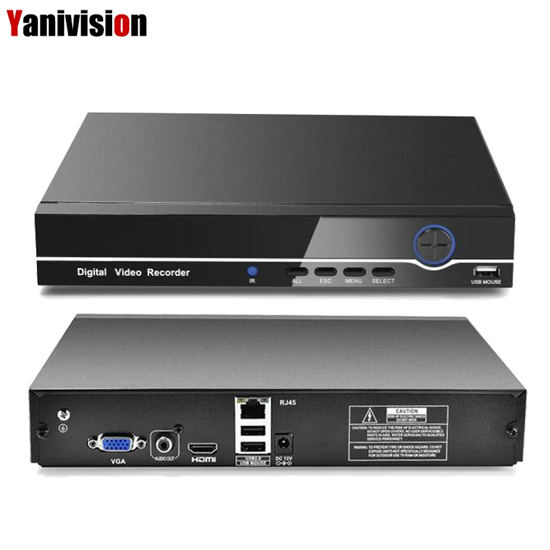 HI3536C H.265 8CH 4 K/25CH 5MP 32CH 1080P CCTV NVR 4K выход ONVIF безопасности видео рекордер аудио 1 * SATA