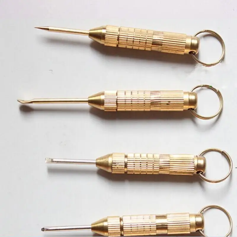 

1 Set 4 in1 Mini Steel Screwdrivers Keychain Health Care Tools Ear Pick Ear Cleaners Kit Set Multi-tool Drop Shipping