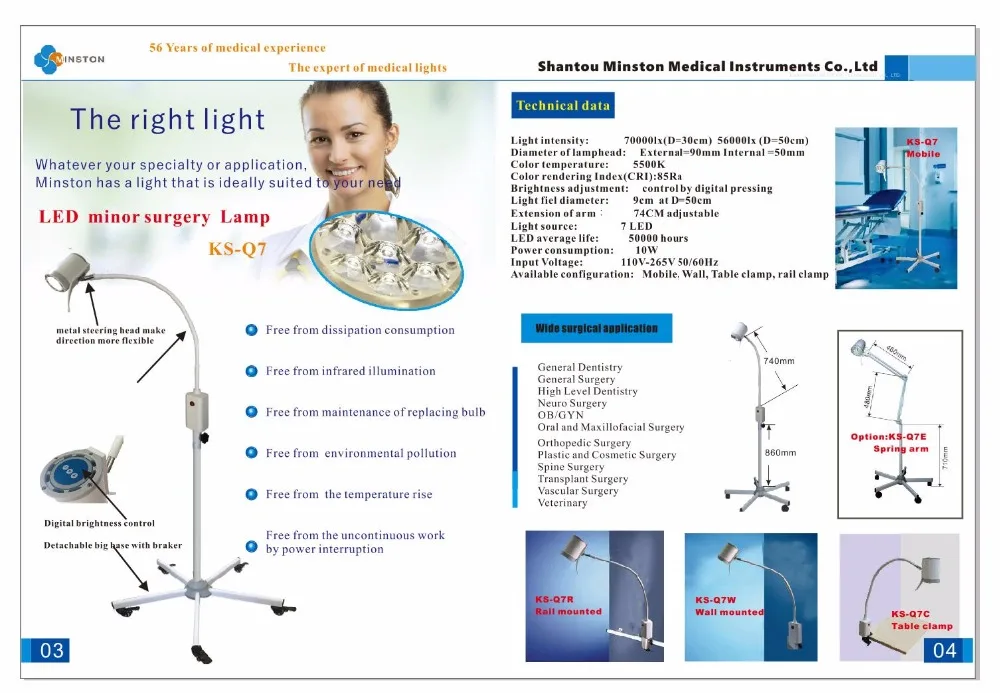 Minor surgical light KS-Q7