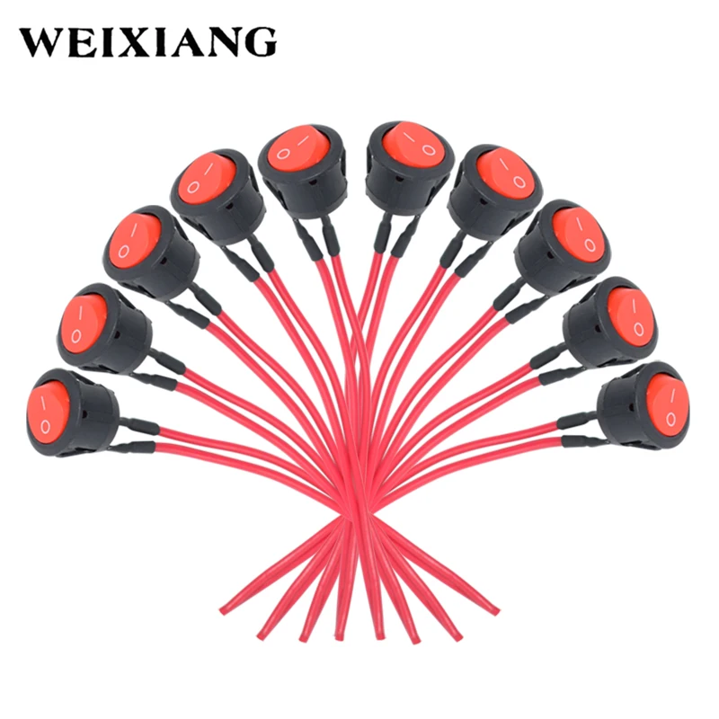 

10 X Universal Motorcycle Switch Button ON OFF Handlebar Mount Electric Power For Headlight Fog Light With Wiring Harness