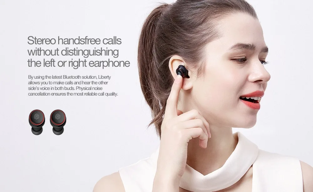 Nillkin Liberty TWS Bluetooth 5 0 Wireless Earphone 1500mAh Waterproof Sport Headphone Stereo Handsfree Call Ergonomic Earphones