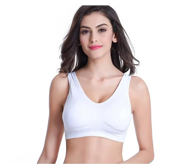 Womens seamless sexy Bra Fitness gym Running Vest Underwear Tops