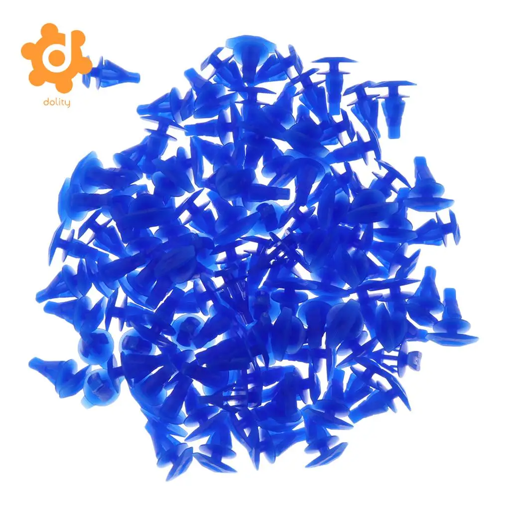 dolity 100 Pieces Car Door Sealing Strip Trim Panel Rivet Fastener 7.8mm Hole