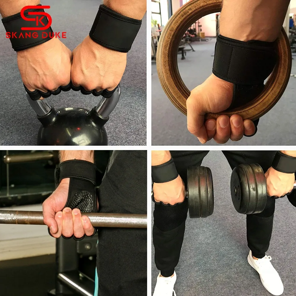 Weight Lifting Gloves Training Gym Grips Fitness Glove Women Men Crossfit Bodybuilding Gymnastics Wristbands Hand Palm Protector