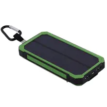 Wopow 20000mah Solar Power bank With LED Light PowerBank For Mobile Phones with Cable For iPhone For xiaomi External Battery
