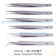 6 шт./лот Швейцарии Пинцет представлены ювелир Стиль Пинцет Комплект