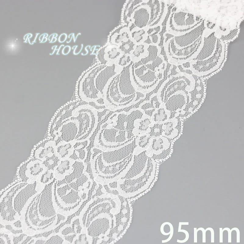 White lace fabric Webbing Decoration Love gift packing ribbon Material 5 yards/roll lace fabric lace ribbon lace garment accessories lace sewing supplies chiffon lace fabric lace decoration lace accessories lace sewing accessories