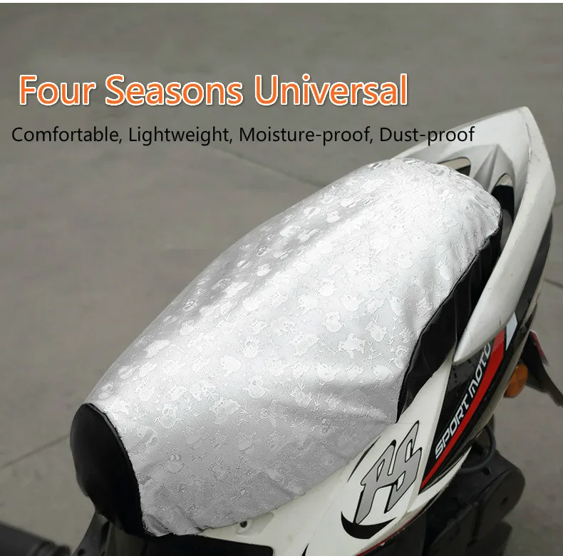 Peças da Motocicleta Capa de Almofada 3d à Prova Universal E-bike Scooter Respirável Leve Dlightpeso Água Isolamento Solar Confortável Moto 9 Automóveis e motos