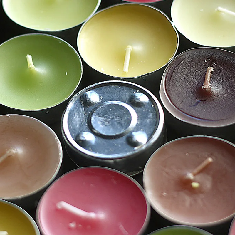 12pcs/lot Candle Paraffin Wax Candle Home Wedding Decoration Smokeless Aromatherapy Candle Tea
