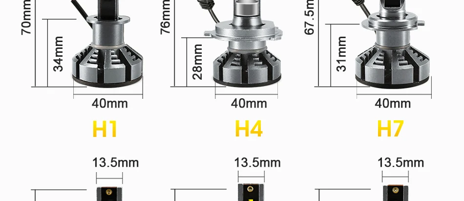 Hlxg 2 шт. 5000K H4 светодиодный фонарь с ZES ЧИПАМИ 4300K 9003/HB2 Hi/Lo 6500K 72 w/set 12V авто светодиодный налобный фонарь 12000lm