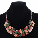 Bijoux Femme Collier Золотой цветной многослойный Блестящий массивный нагрудник Чокеры Колье-чокер для женщин Бохо ювелирные изделия Kolye