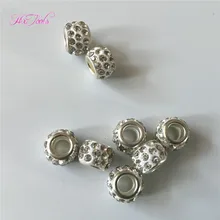 Стразы, бусины-дреды, 10 шт.-200 шт., красивые плетеные бусины-дреды для волос, белый цвет, бусины-дреды для волос в отверстии 5 мм