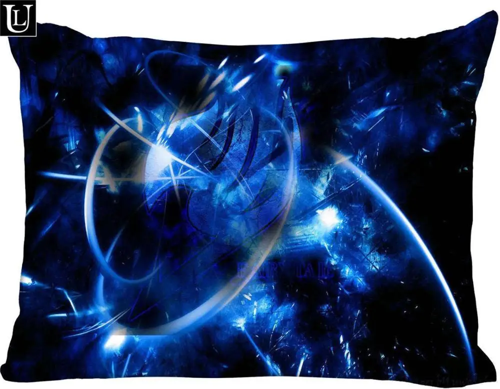 Pillowcase Заказная Прямоугольная подушка Феи хвост размер 45x35 см(одна сторона) печать по индивидуальному заказу с молнией полиэстер хлопок наволочка больше размера - Цвет: Pillowcase