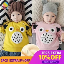 Зимние для маленьких мальчиков Свитера для девочек детская одежда с длинными рукавами из плотного флиса теплые футболки пуловеры тяжелых Стеганое пальто блуза для малышей Одежда