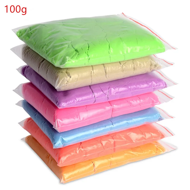 100g bag Slime Clay Dynamic Sand Gift Amazing Indoor Magic Play Sand Educational Toys Children Toys