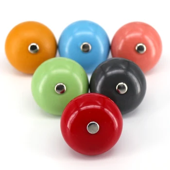 

4pcs Pastoral Candy color Ceramic Ball Knobs Kitchen Cabinets Pulls Dresser Drawer Handles Furnitrue Hardware