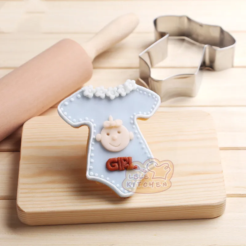 DIY Baby Shower Bottle Bib Biscuit Cookie Chocolate Cutter Mold Fondant Feeding Christmas Bottle Cake Pastry Kitchen Set Tool