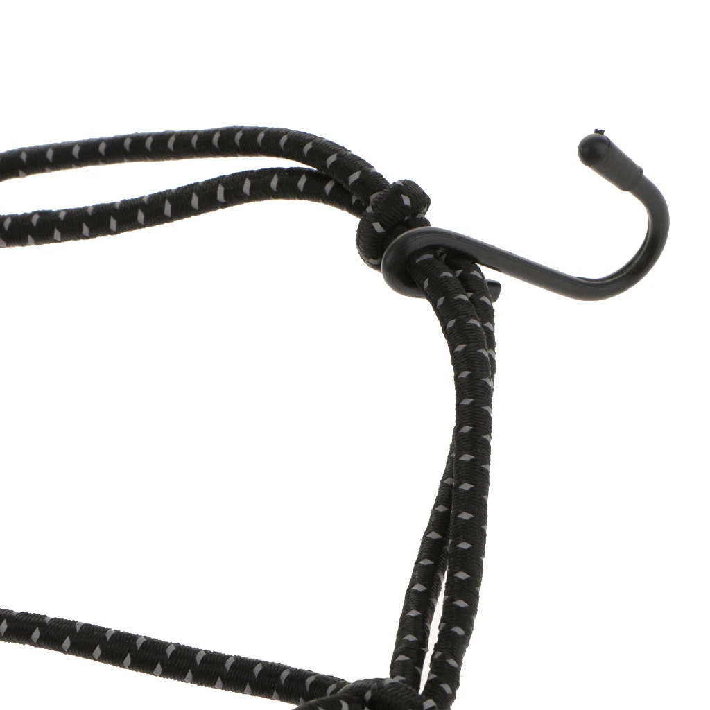 40x40cm Elasticated Bungee Cargo Luggage Package Net with 6 Hooks for Rear Motorcycle Bicycle Bag Basket Motorbike Accessory 