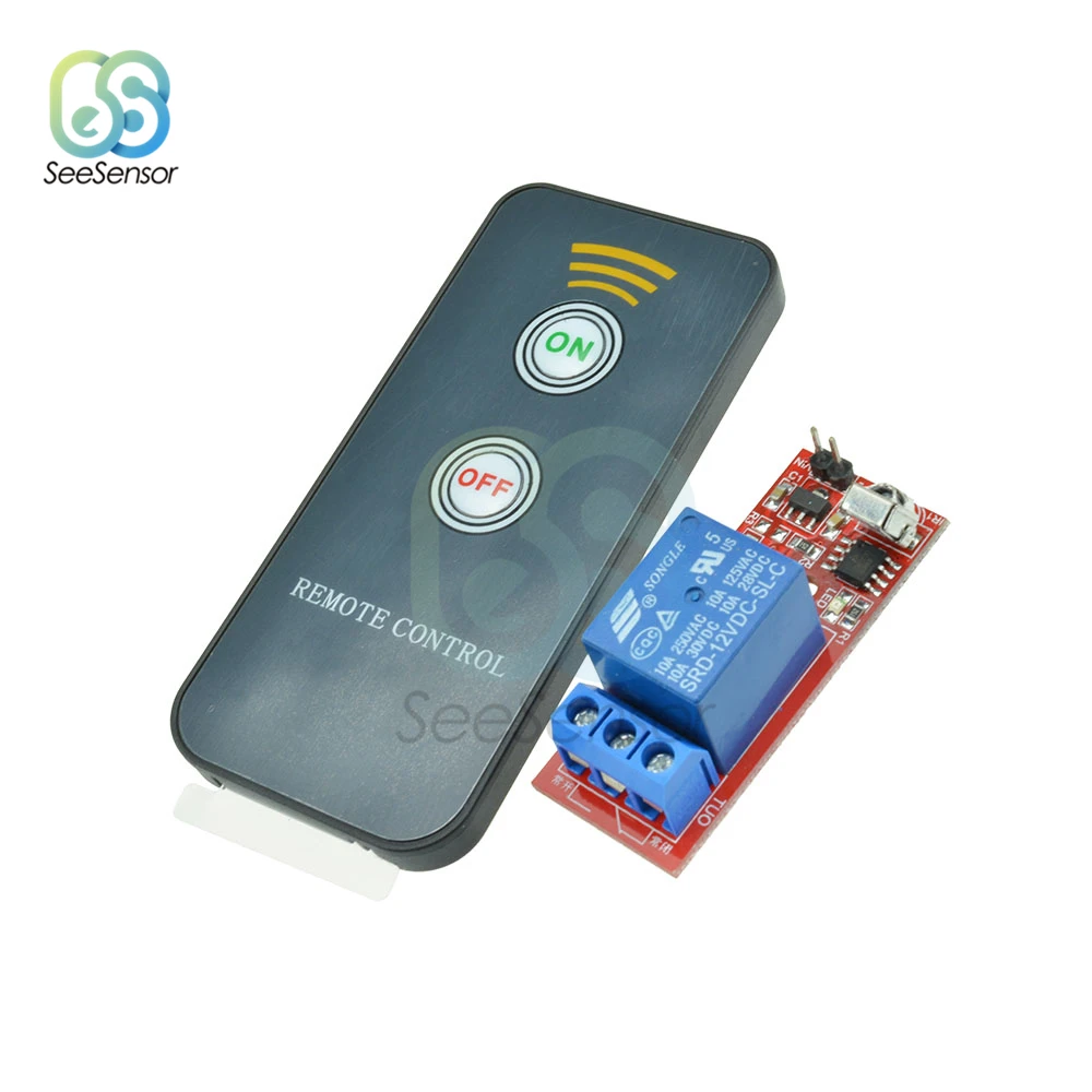 

DC 12V 1 Channel Relay Module Infrared IR Remote Switch Control 1 CH Relay Driving Board Controller for Arduino