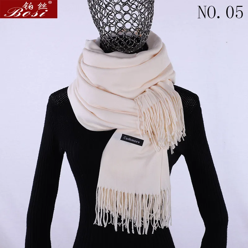 Кашемировые шарфы, роскошный бренд, высокое качество, женский модный шарф пашимина для дам, шарфы, шерстяные женские шали, палантины, зимние теплые - Цвет: 5