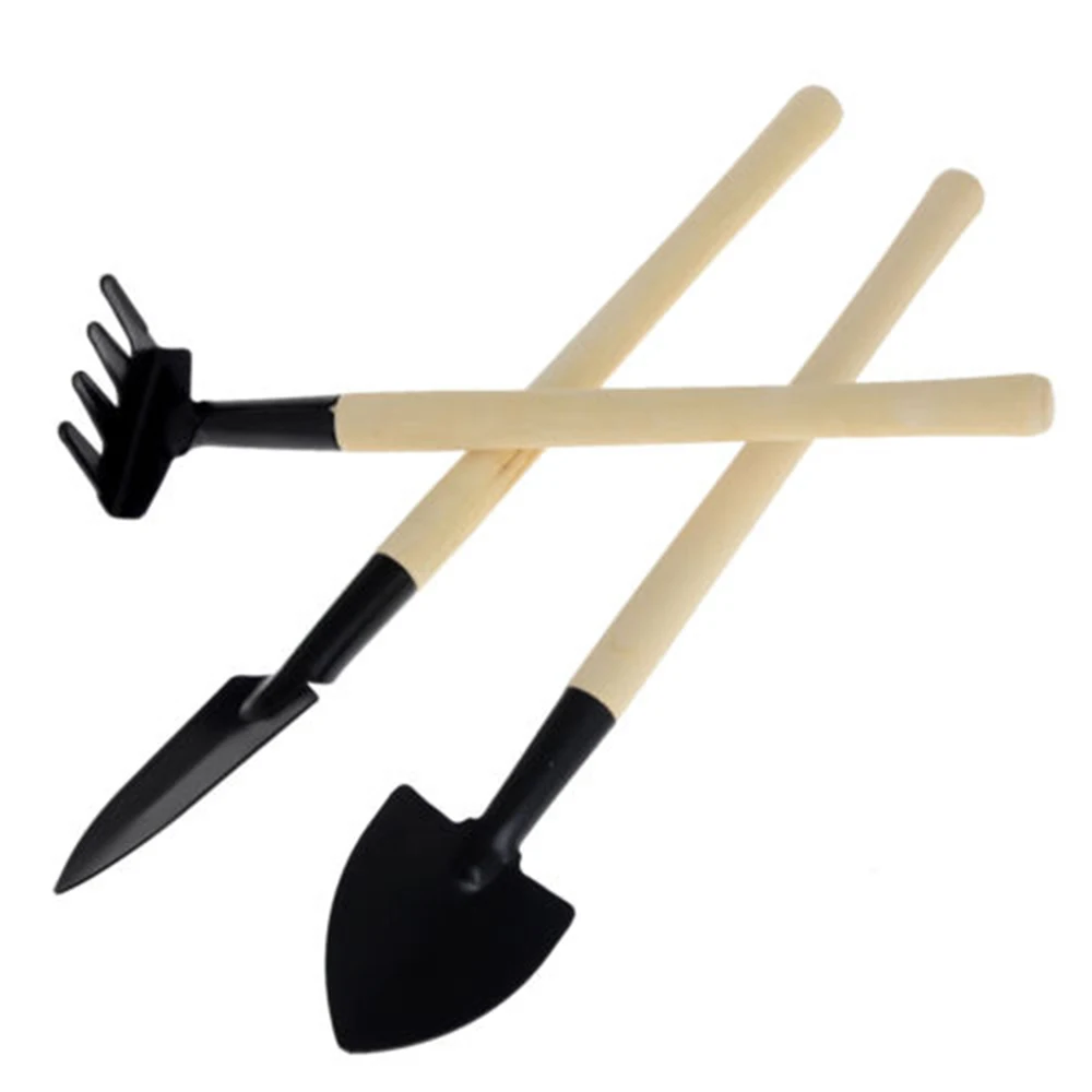 Лопатка с деревянной ручкой 3 шт.|garden rake|gardening tools rakegarden |