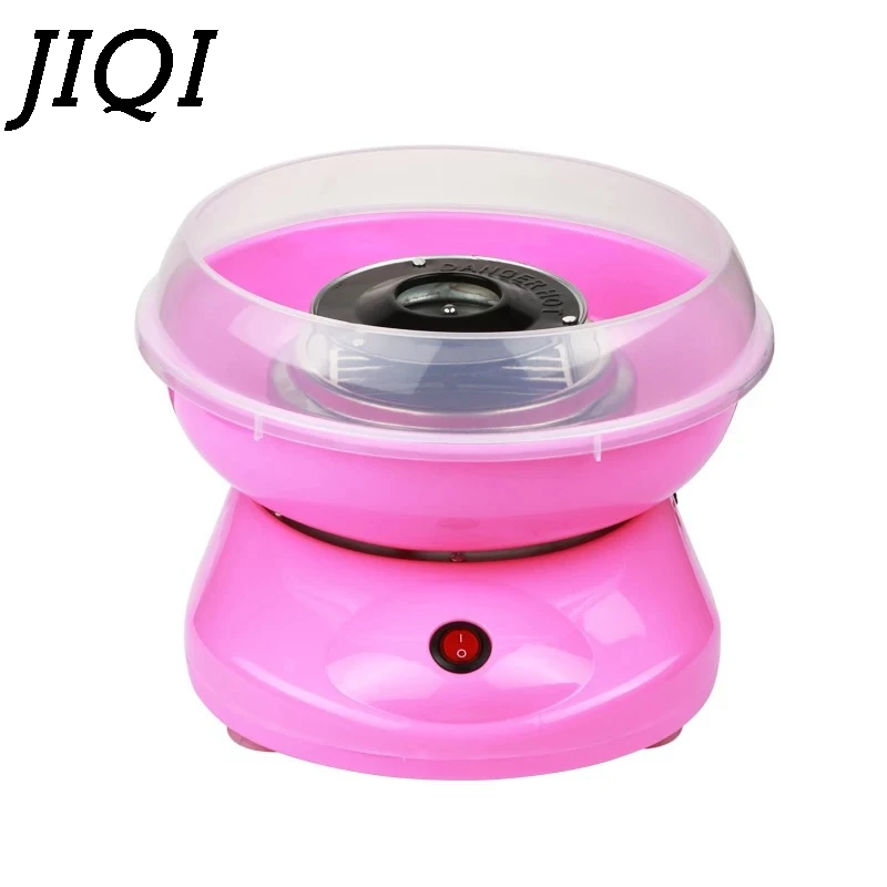 JIQI электрический DIY Sweet cotton candy maker мини портативный хлопок сахар нить машина девочка мальчик подарок детский день 110 V 220 V ЕС и США - изображение