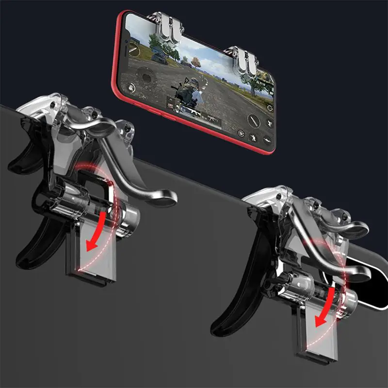 

for PUBG Mobile Gaming Trigger Smart Phone Game Fire Button Aim Key L1R1 Shooter Controller For Iphone Andriod Phone Gamepad r25