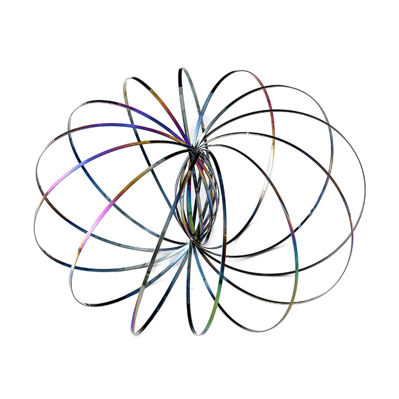 Aniti-stress Magic Toroflux  Funny Flow Ring Kinetic Spring Toys Outdoor Game Toys For Children 5