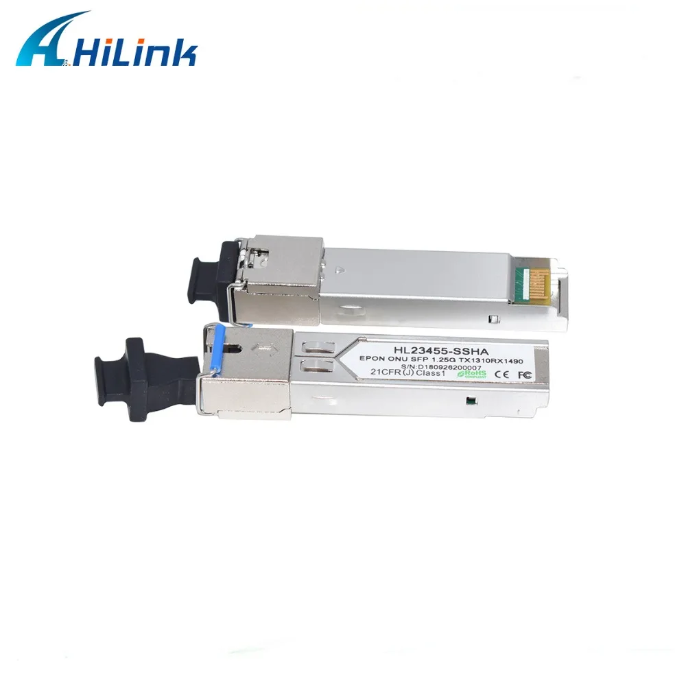 EPON ONU 20 км Tx1310/Rx1490 1 25 GGbps/1 Гбит/с SFP BiDi SC/UPC коммерческая температура|Оптоволоконное