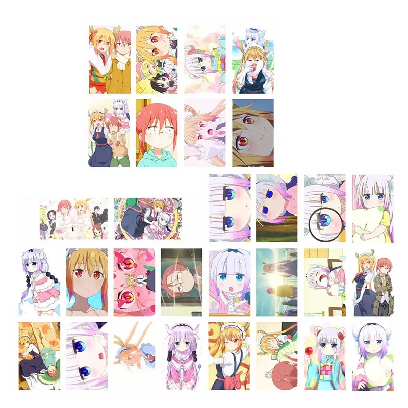 

30 PCS/SET Japan Anime Miss Kobayashis Dragon Maid Self Made Paper Lomo Card Photo Card Poster Photocard