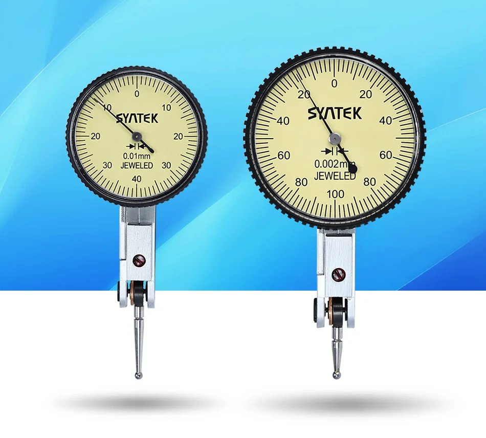 Syntek Dial Indicator 0-0,8 мм ударопрочный антимагнитный циферблат тестовый рычаг индикатор 0,01 мм Высокоточный циферблат Калибр Диаметр CE SGS