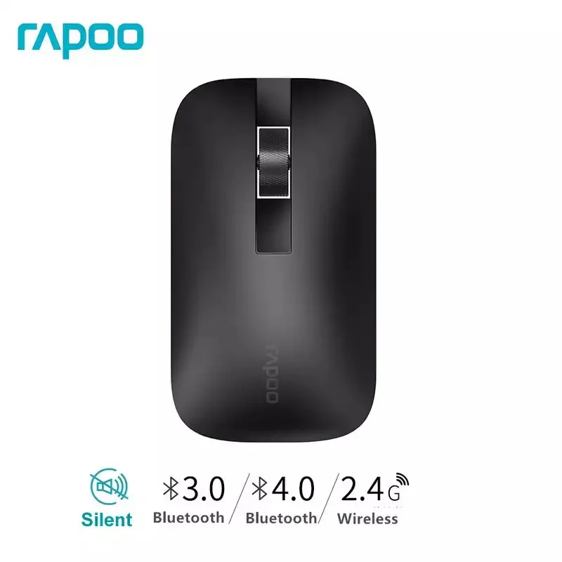 

New Rapoo M550G Multi-mode Wireless Mouse Switch between Bluetooth 3.0/4.0 and 2.4G for Three Devices Connection