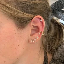 Новинка года Стад micro pave cz звезда серьги одежда высшего качества с фабрики элегантность прекрасная девушка Рождество для