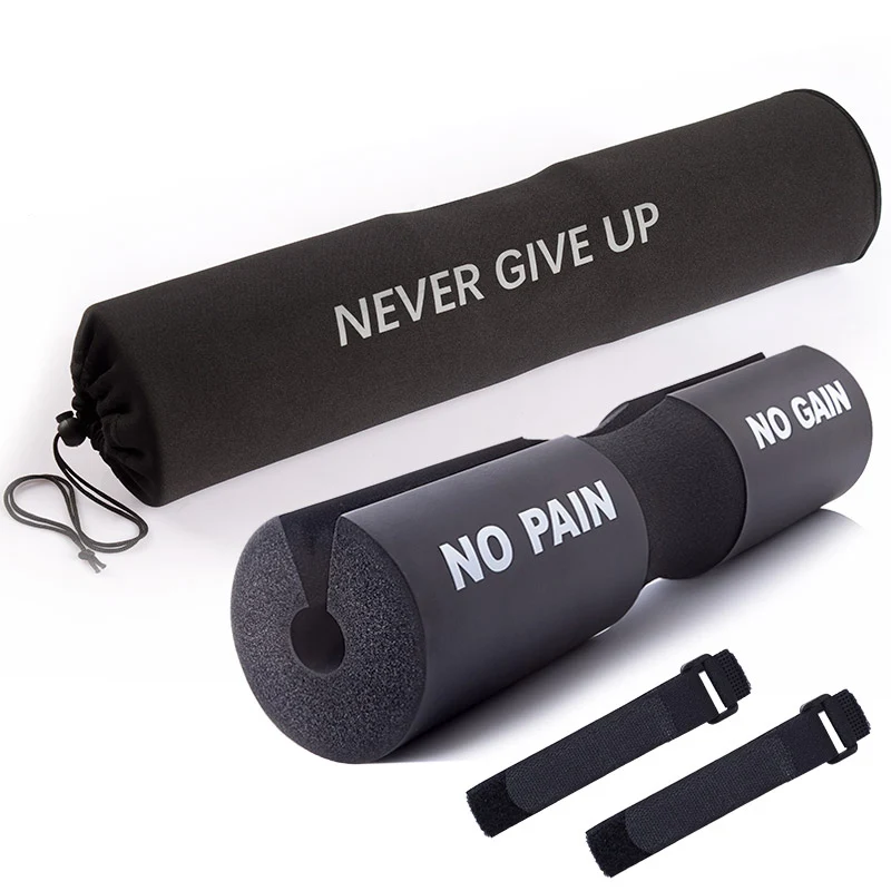 No Pain no gain Тяжёлая атлетика защитный коврик Мягкая Средства ухода за кожей шеи и плечо 1 предмет Приседаниях со штангой коврик тренажерный зал 45*10 см шесть Цвета HJ - Цвет: Black