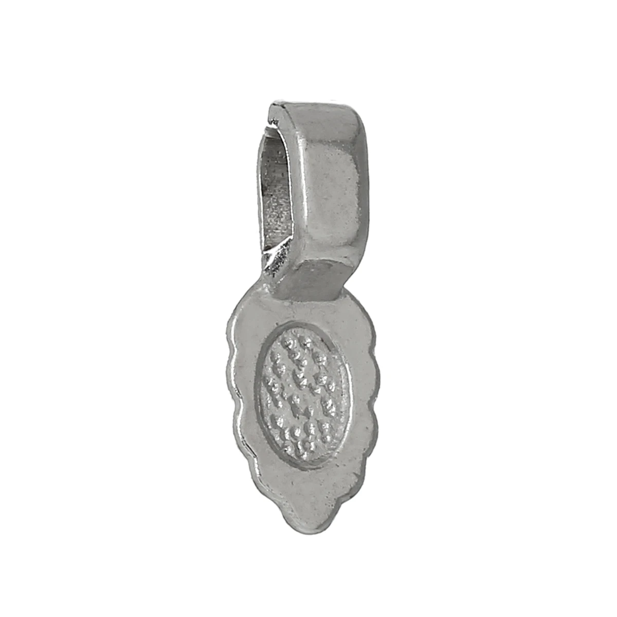 8SEASONS Glue on Bails For DIY Charm Pendants Leaf (Fits 5mm x 3mm) Can