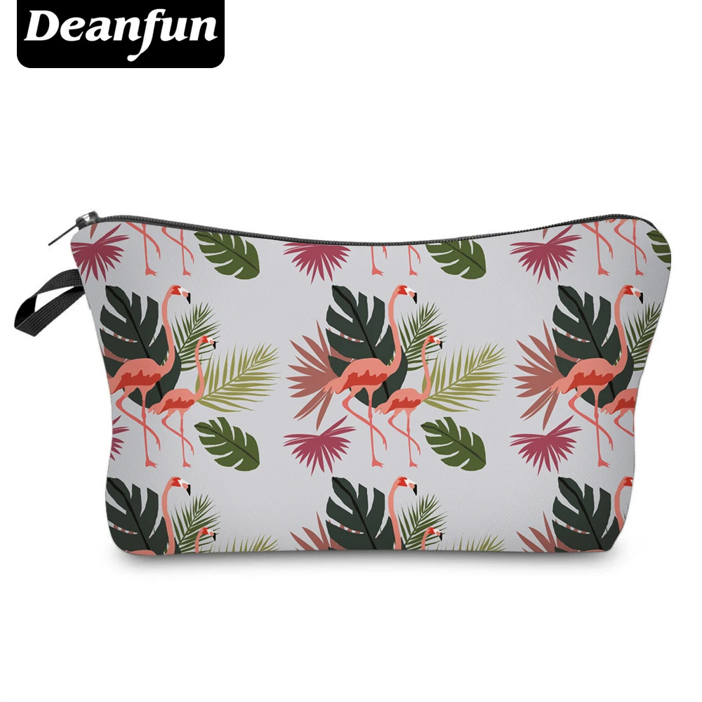 

Deanfun 3D Printing Flamingo Cosmetic Bags with Zipper Fashion for Travelling Makeup Storage 51053