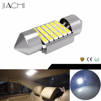 

JIACHI 100 x Auto Lamp CANBUS Error Free Festoon C5W LED 31mm 3014SMD 18LEDs Car Interior Dome Reading Bulb License Plate Light