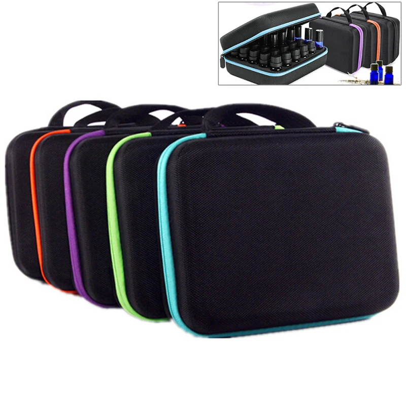 

30 bottles EVA Essential Oil Bottle Carry Case Holder Storage Aromatherapy Hand Bag Zipper Design Shockproof Durable