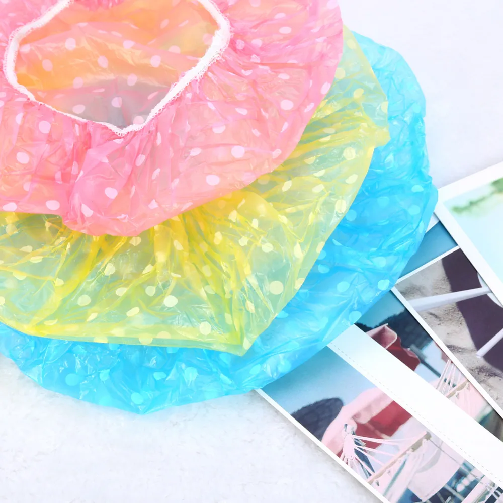 3PCS/lot Cute Waterproof shower bath cap baby hat for baths/saunas