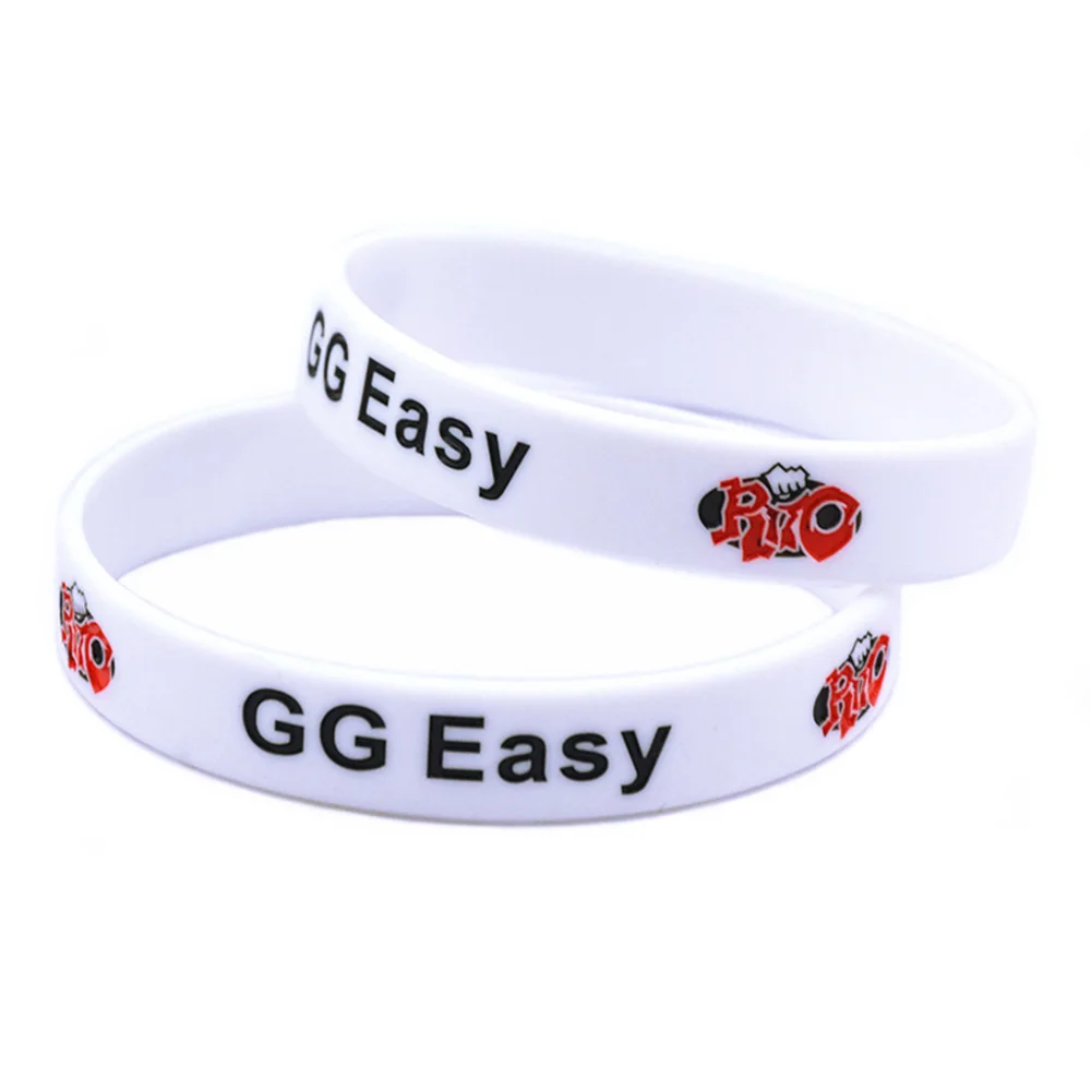 1 шт. силиконовый браслет GG Easy ширина 1/2 дюйма белый|Браслеты с шармами| |