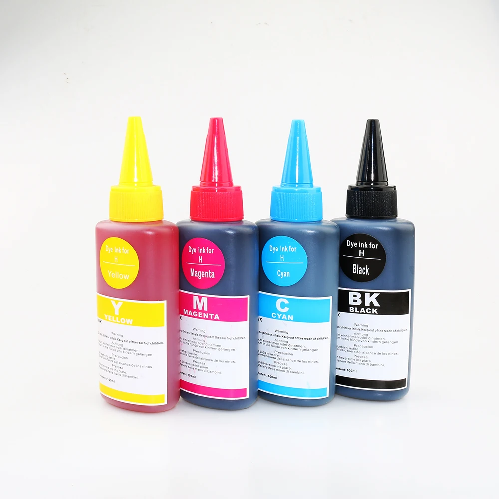 Pаспродажа Универсальные 4 цвета C M Y K чернила для hp с 100 мл для hp Премиум чернила для принтера hp чернила все модели