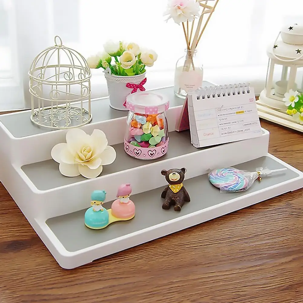 

3 Tier Spice Herb Bottle Rack Holder Make up Storage Holder Cupboard Organizer Storage Kitchen Tool HOT