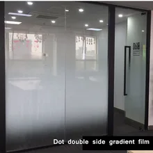 HOHOFILM белая точка двухwaygradient оконная пленка очки для офиса декоративная наклейка виниловая непрозрачная пленка для окна непрозрачная 1,52x5 м рулон